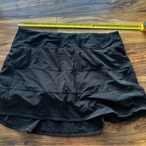 Lululemon Black Athletic Skort Skirt 10